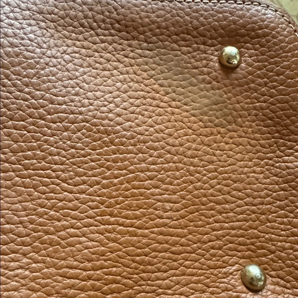 Dooney & Bourke‎ pebble caramel leather Brenna Satchel medium Habdbag purse